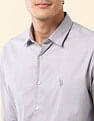 U.S. Polo Assn. Solid Slim Fit Twill Shirt