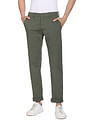 Flying Machine Mid Rise Solid Trousers