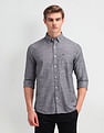 Arrow Sport Slim Fit Vertical Striped Shirt