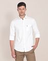 U.S. Polo Assn. Birdseye Dobby Textured Solid Shirt