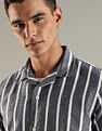 Tommy Hilfiger Striped Regular Fit Cotton Shirt