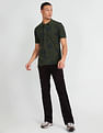 Flying Machine Floral Print Cotton Polo Shirt