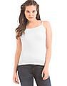 Aeropostale Solid Cotton Elastane Camisole