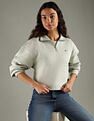 Tommy Hilfiger Regular Fit Cotton Half-Zip Sweatshirt