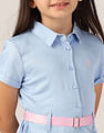 U.S. Polo Assn. Kids Girls Solid Shirt Dress