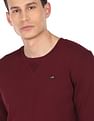 Arrow Sports Solid Crew Neck Sweat Shirt