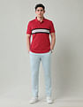 Arrow Sport Horizontal Striped Regular Fit Polo Shirt