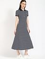 Tommy Hilfiger Cotton Polo Collar A-Line Dress