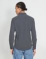 Flying Machine Geometric Twill Weave Shirt