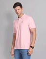 AD by Arvind Cotton Solid Polo Shirt