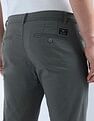 Flying Machine Mid Rise Slash Slim Tapered Fit Trouser