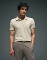 Flying Machine Popcorn Knit Digitopia Polo Shirt