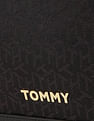 Tommy Hilfiger Tonal Monogram X-Body Hobo Bag