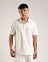 Calvin Klein Jeans Textured Regular-Fit Cotton Polo T-Shirt