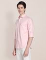 U.S. Polo Assn. Birdseye Dobby Textured Solid Shirt
