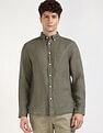 Tommy Hilfiger Solid Regular-Fit Linen Shirt