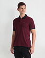 Arrow Sports Tipped Collar Solid Polo Shirt