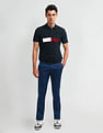 Arrow Sport Colour Block Cotton Polo Shirt