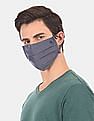 U.S. Polo Assn. Unisex Adults Assorted Triple Layer Reversible Anti Bacterial Reusable Face Masks - Pack Of 3