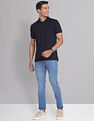 AD by Arvind Geometric Print COOL-IT Real Deal Polo Shirt