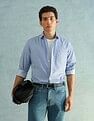 Arrow Slim Fit Striped Smart Formal Shirt