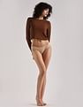Calvin Klein Underwear Beige Solid Low Rise Panties