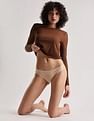 Calvin Klein Underwear Beige Solid Low Rise Panties
