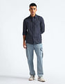 Flying Machine Vertical Stripe Cotton Shirt
