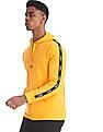 Aeropostale Yellow Side Tape Hooded Sweatshirt