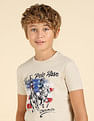 U.S. Polo Assn. Kids Boys Graphic Printed Regular Fit T-Shirt