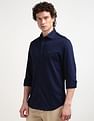 Tommy Hilfiger Knitted Solid Slim Fit Shirt