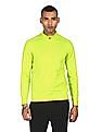 Calvin Klein Men Neon Green High Neck Solid T-Shirt