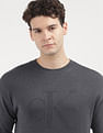 Calvin Klein Jeans Intarsia Mix Stitch Logo Sweater