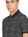 Flying Machine Typographic Print Polo Shirt
