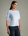 Tommy Hilfiger Cut-Work Slim-Fit Cotton T-Shirt