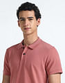 Flying Machine Horizontal Stripe Cotton Polo Shirt