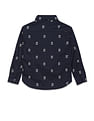 U.S. Polo Assn. Kids Boys All Over Print Pure Cotton Shirt