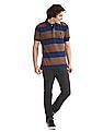 U.S. Polo Assn. Brown And Blue Striped Polo Shirt