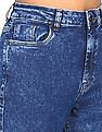 Flying Machine Women High Rise Acid Wash Regular Fit Jeans