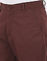 Aeropostale Men Maroon Mid Rise Solid Shorts