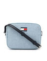 Tommy Hilfiger Textured Light-Blue Cotton Bag