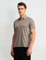 Arrow Solid Pattern Pure Cotton Polo Shirt