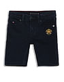 Tommy Hilfiger Kids Mid Rise Rinsed Crest Shorts