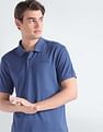 Calvin Klein Solid Cotton Liquid Polo Shirt