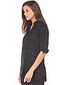 U.S. Polo Assn. Women Longline Check Shirt