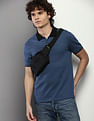 Calvin Klein Jeans Recycled Polyester Contrast Collar Polo Shirt