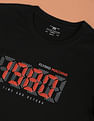 Flying Machine Brand Print Crew Neck T-Shirt