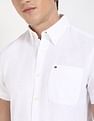 Tommy Hilfiger Solid Regular-Fit Cotton Shirt