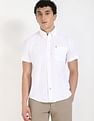 Tommy Hilfiger Solid Regular-Fit Cotton Shirt