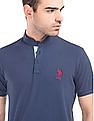 U.S. Polo Assn. Mandarin Collar Slim Fit Polo Shirt